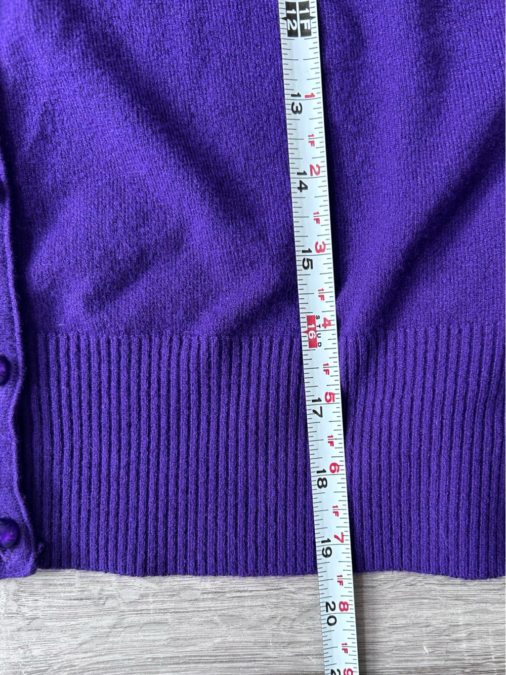 Women’s Hell Bunny Paloma Purple Cardigan size 2XL- fits small like ladies large - Picture 10 of 10